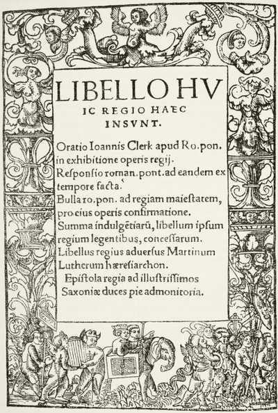 Title Page from King Henry VIII